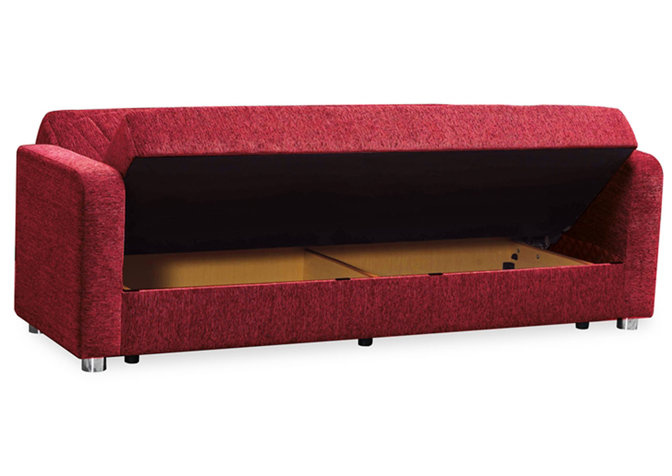 Elegance Red Chenille Sofabed,Ottomanson (Previously Casamode)